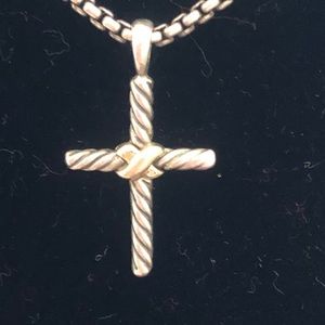 Authentic David Yurman cross necklace